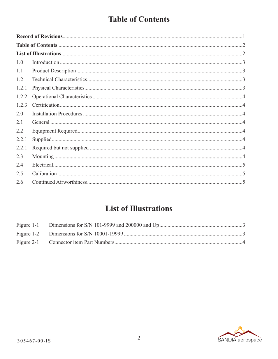 Sandia Aerospace SAFE 328 User Manual | Page 3 / 6