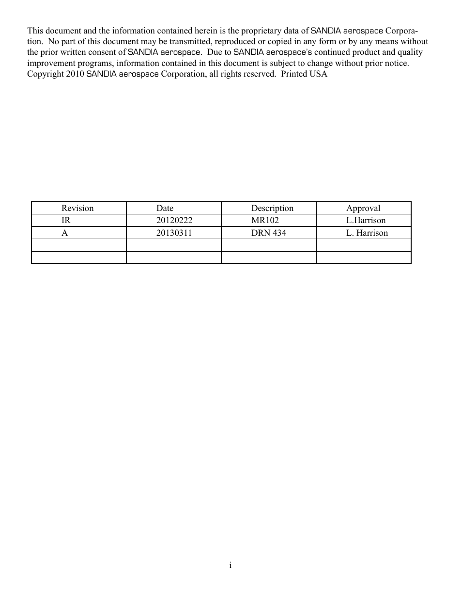 Sandia Aerospace STX 165 User Guide User Manual | Page 2 / 10