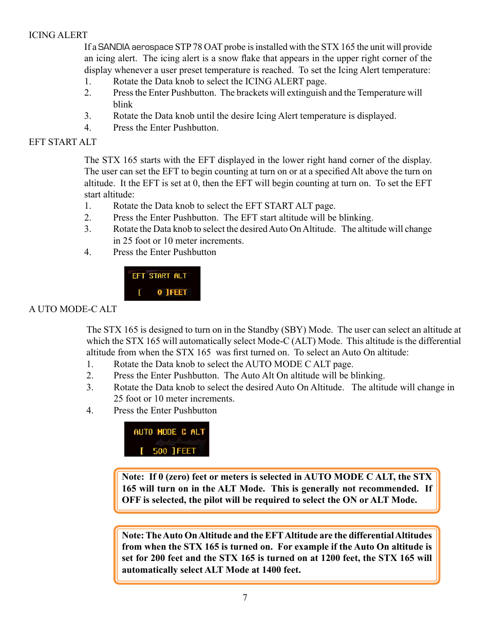 Sandia Aerospace STX 165 User Guide User Manual | Page 9 / 10