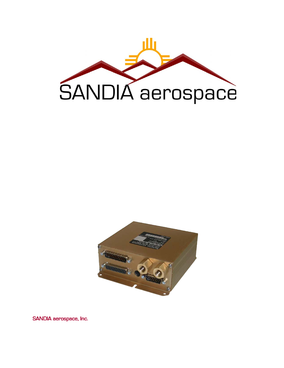 Sandia Aerospace SAC 7-35 User Manual | 31 pages