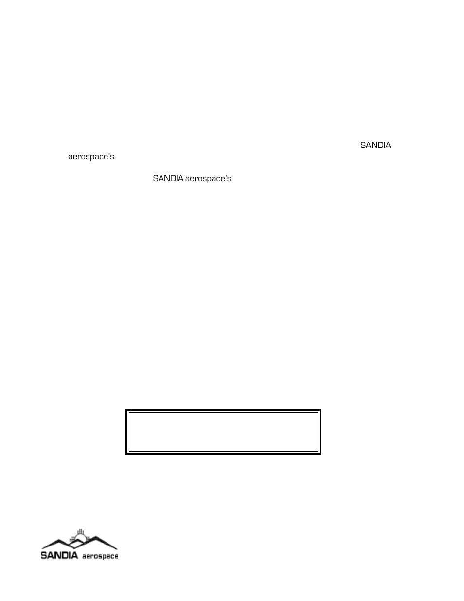 Sandia Aerospace SAE 5-35 Installation Manual User Manual | Page 8 / 20