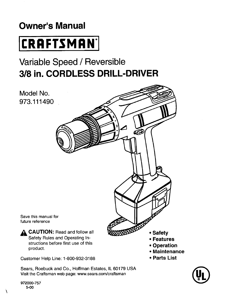 Craftsman 973.111490 User Manual | 16 pages