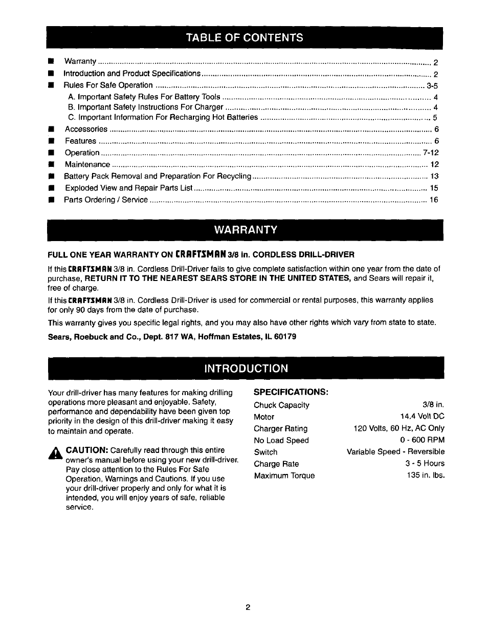 Craftsman 973.111490 User Manual | Page 2 / 16