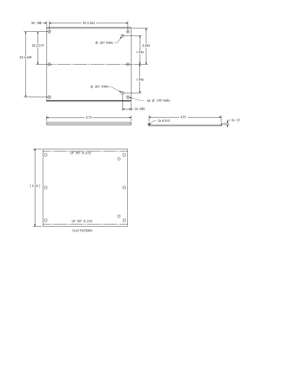 8figure 3-2 optional mounting tray dimensions | Sandia Aerospace ST 32 User Manual | Page 11 / 12