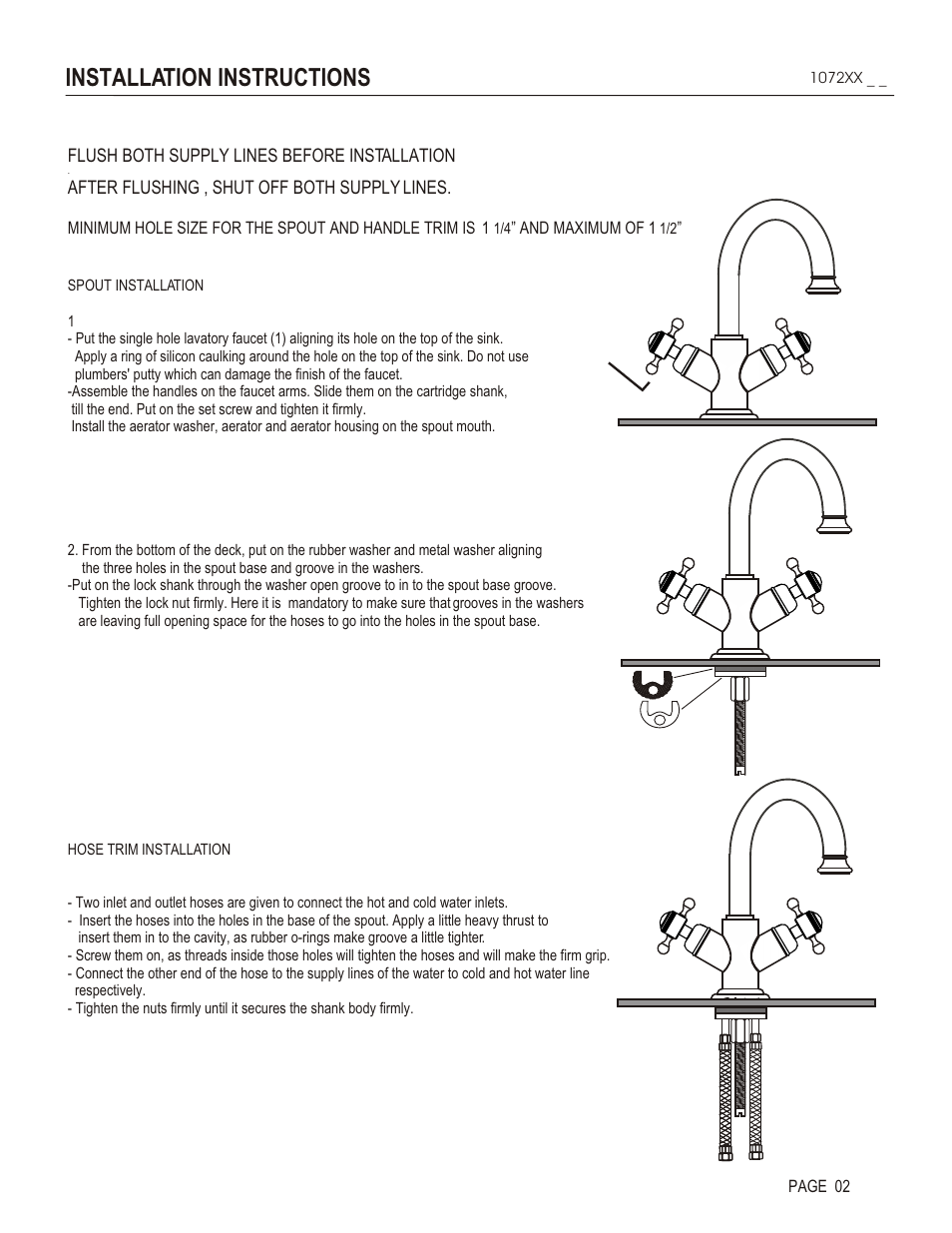 Installation instructions | Santec 1072XL User Manual | Page 2 / 4