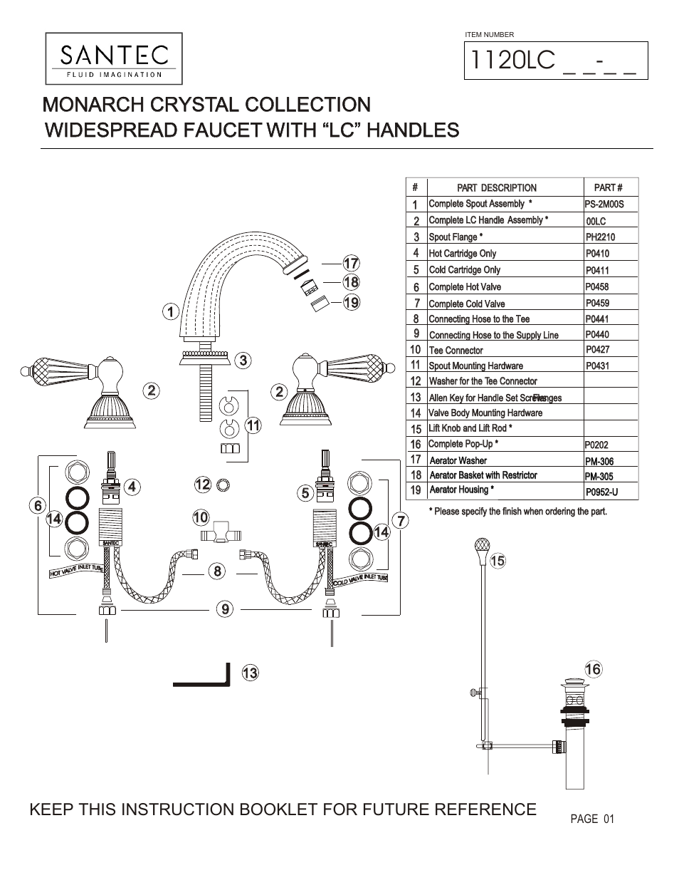 Santec 1120LC User Manual | 4 pages