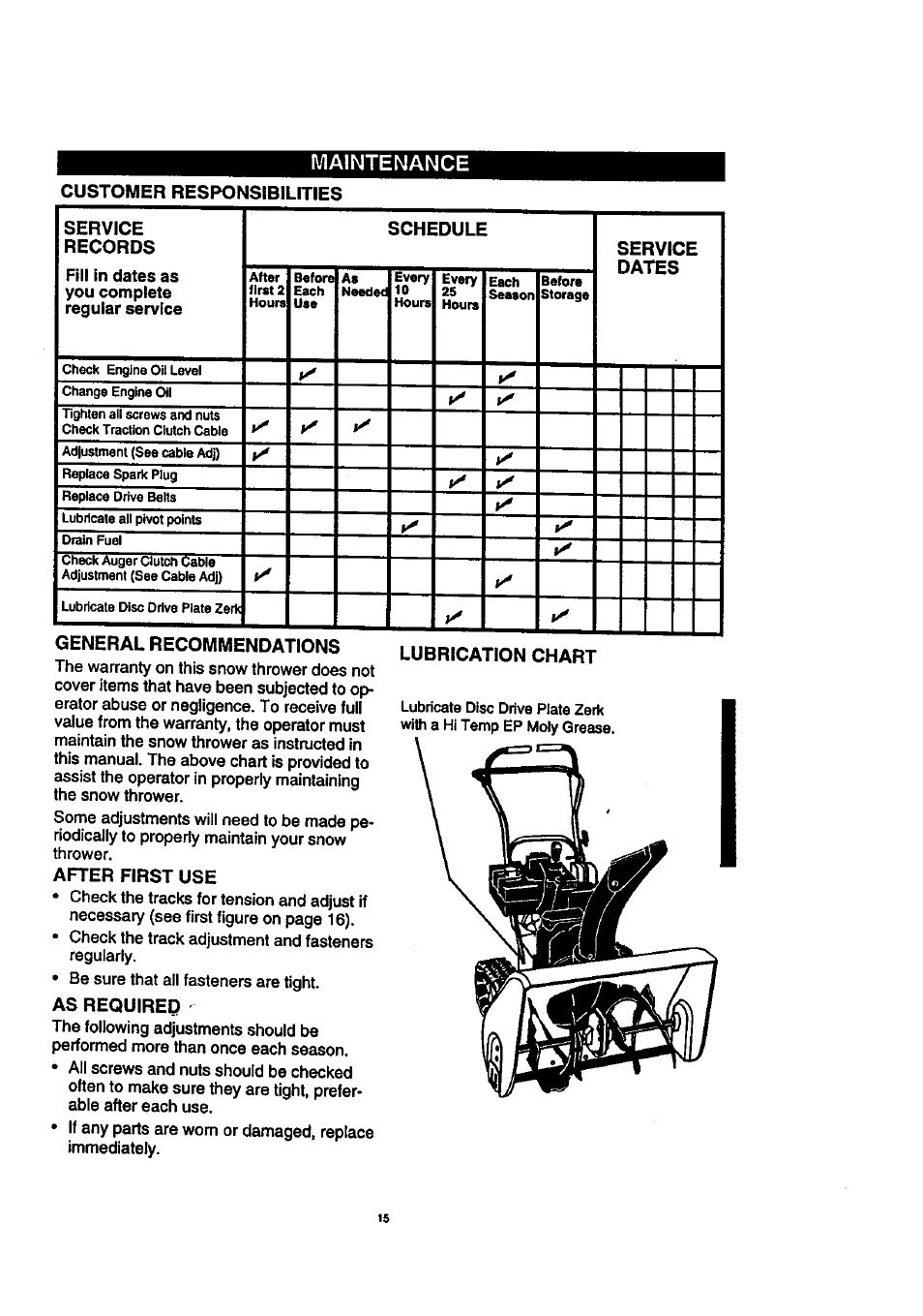 Craftsman 536.888400 User Manual | Page 15 / 42