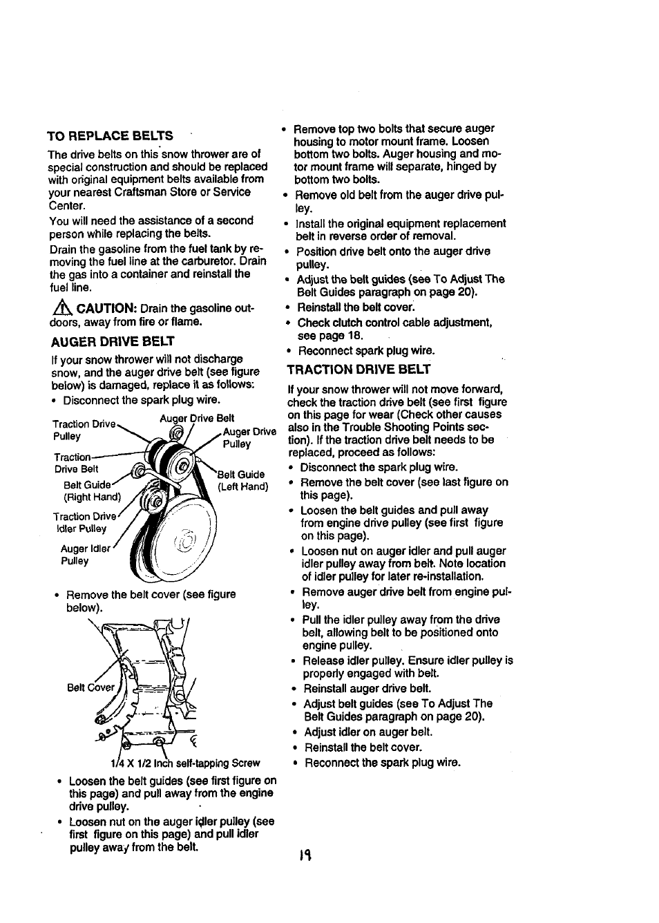 Craftsman 536.888400 User Manual | Page 19 / 42