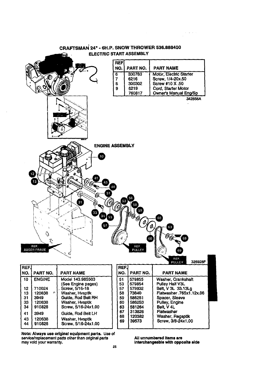 Craftsman 536.888400 User Manual | Page 25 / 42