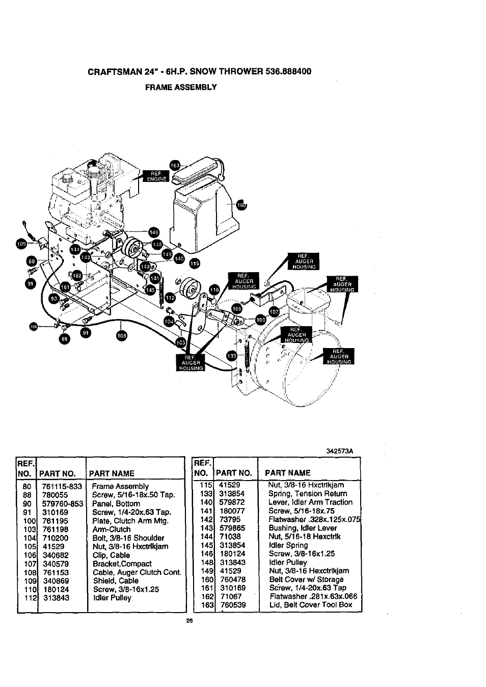 Craftsman 536.888400 User Manual | Page 26 / 42