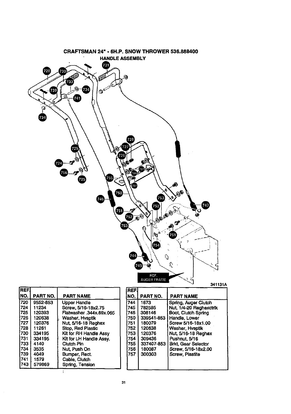 Craftsman 536.888400 User Manual | Page 31 / 42