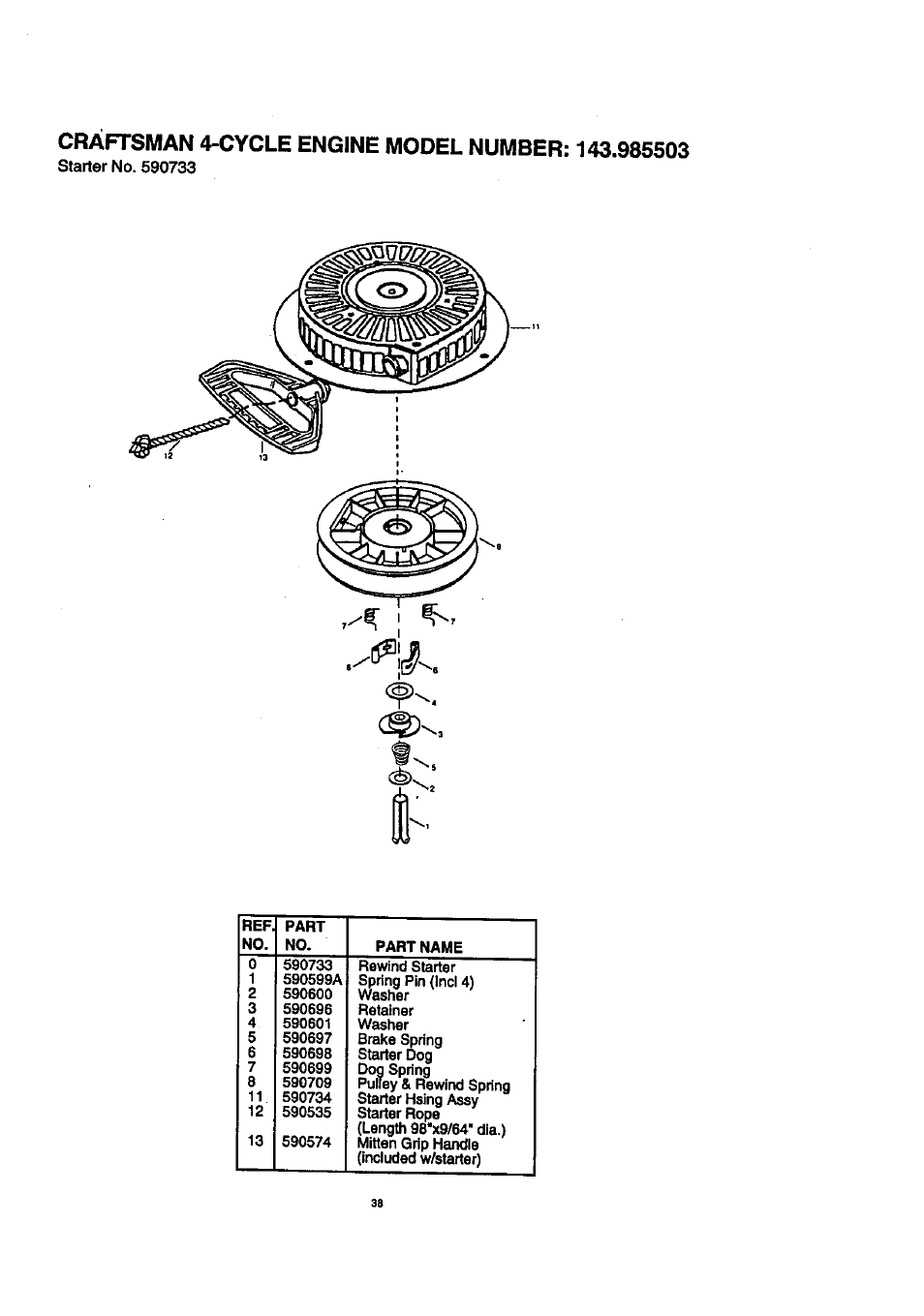 Craftsman 536.888400 User Manual | Page 38 / 42