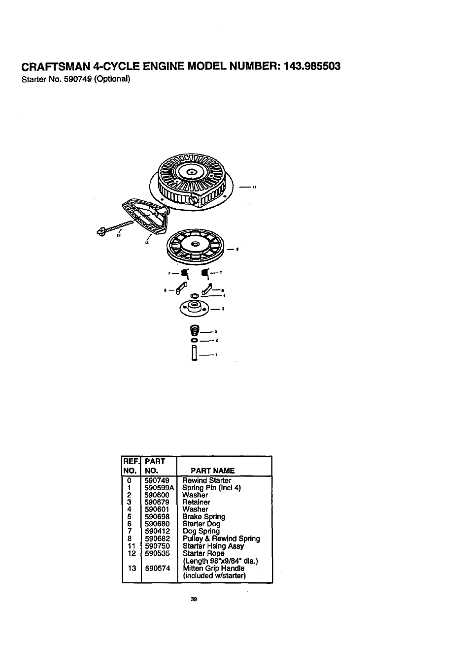 Craftsman 536.888400 User Manual | Page 39 / 42