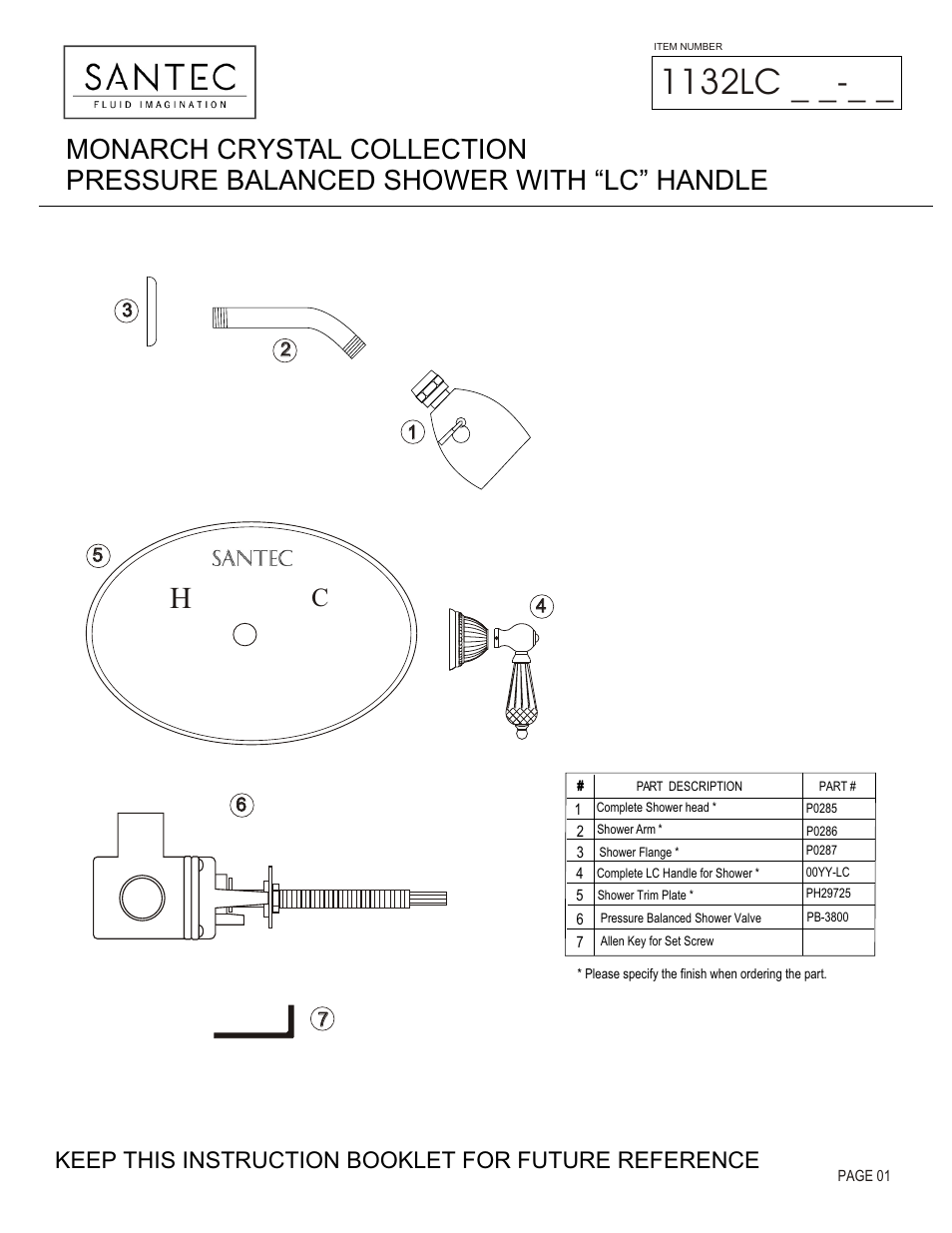 Santec 1132LC User Manual | 4 pages