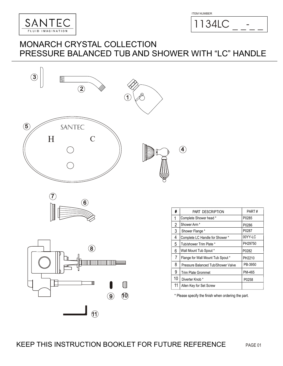 Santec 1134LC User Manual | 4 pages
