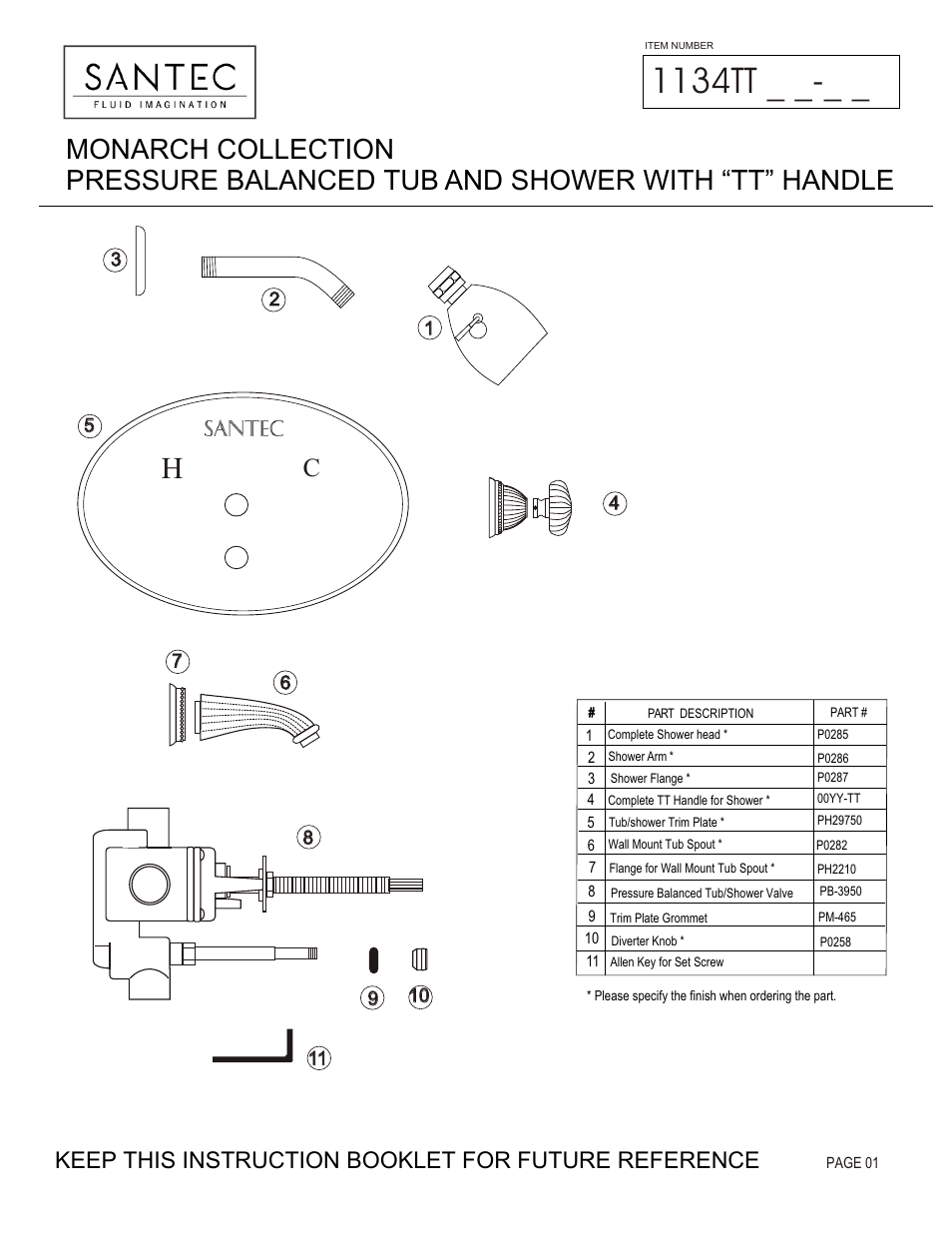 Santec 1134TT User Manual | 4 pages