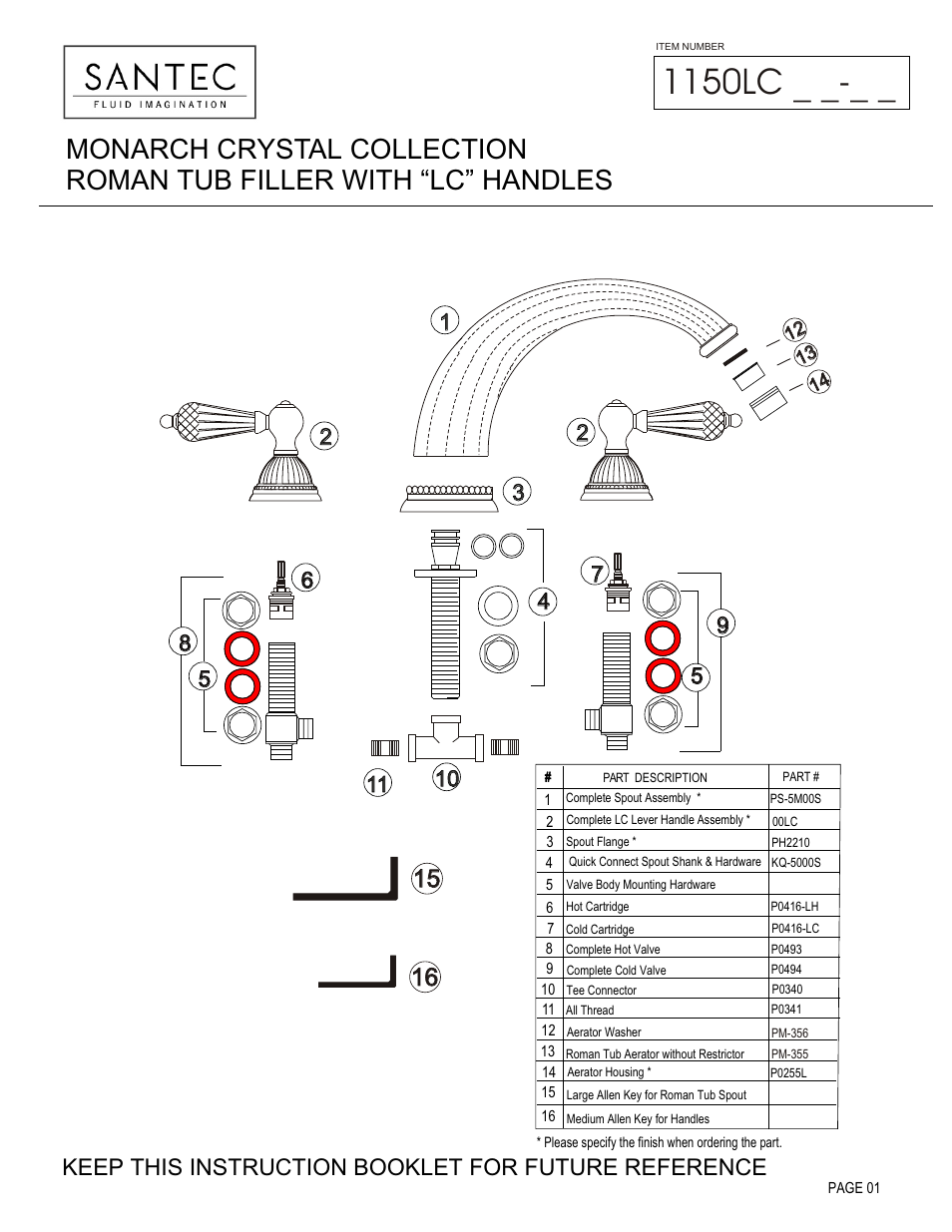 Santec 1150LC User Manual | 4 pages