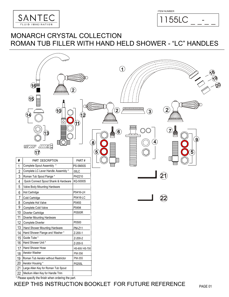 Santec 1155LC User Manual | 4 pages