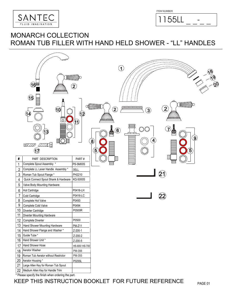 Santec 1155LL User Manual | 4 pages