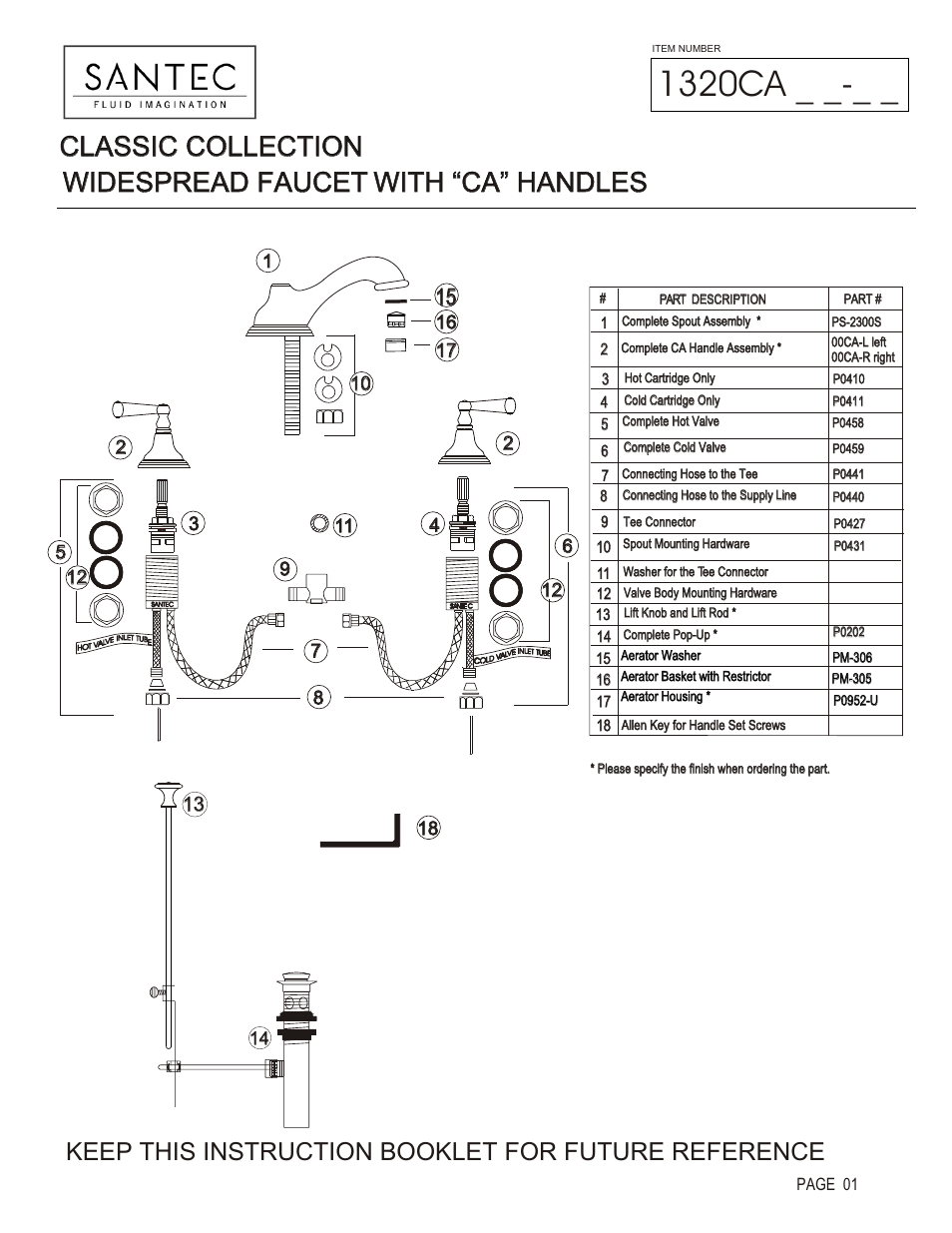 Santec 1320CA User Manual | 4 pages