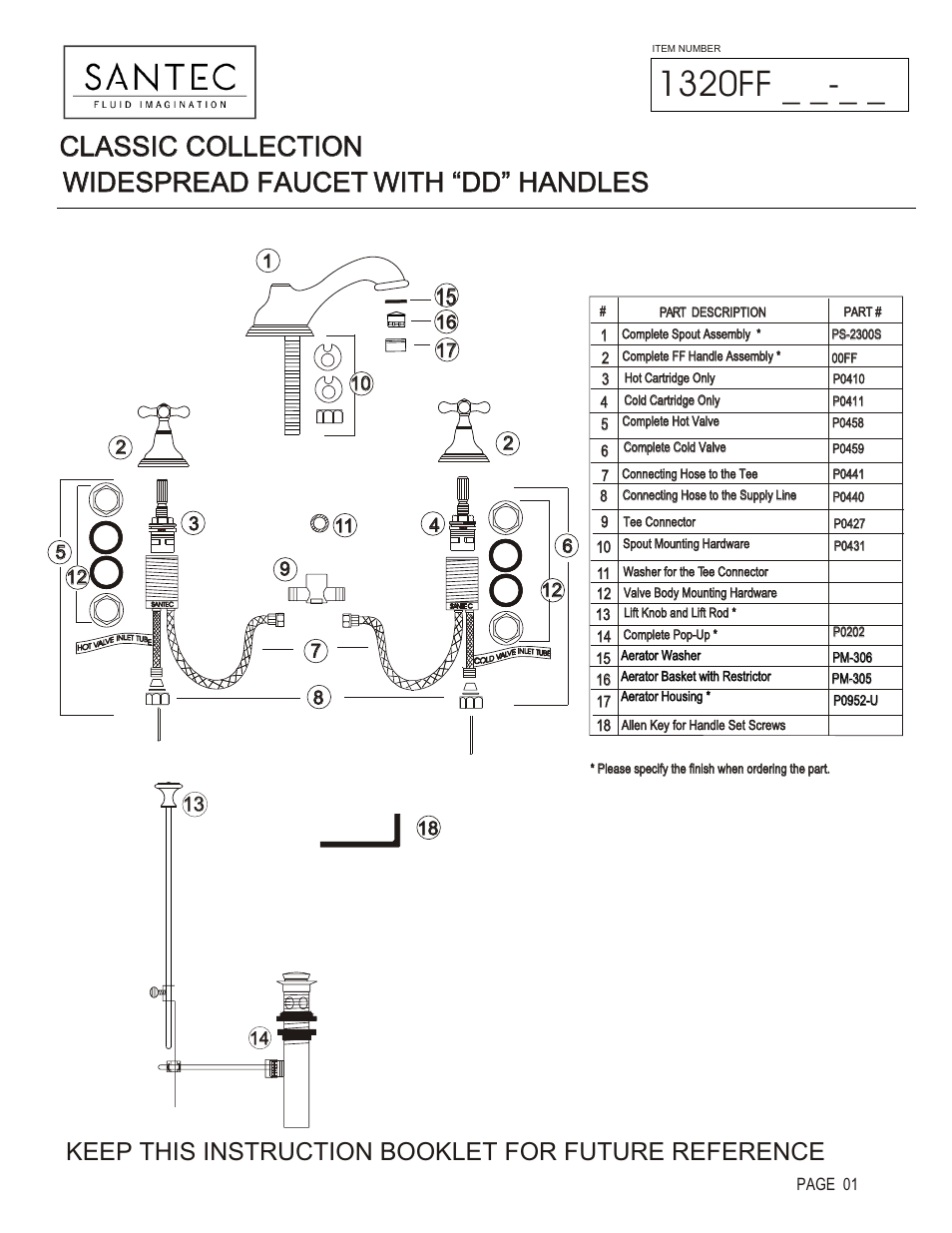 Santec 1320FF User Manual | 4 pages