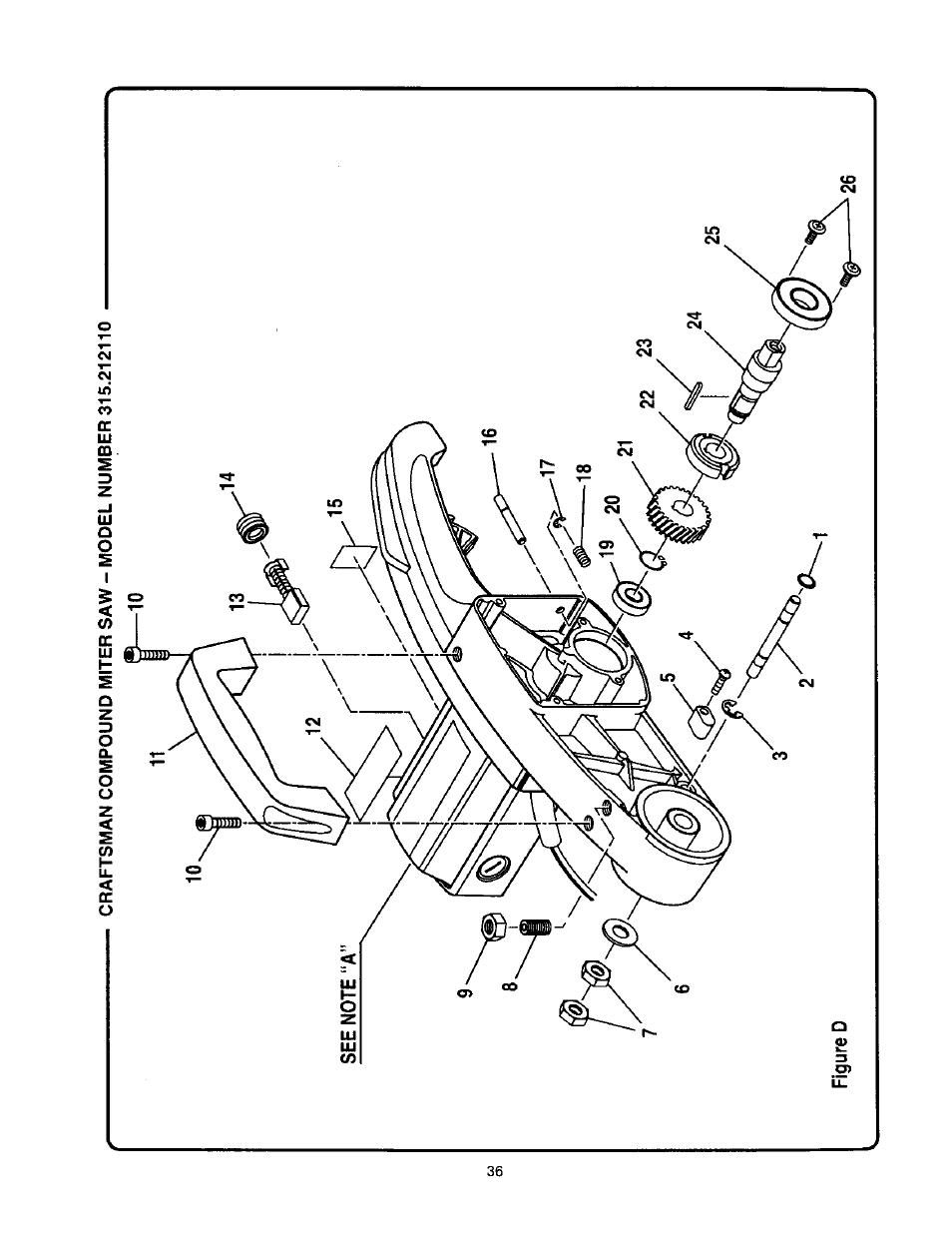 Craftsman 315.212110 User Manual | Page 36 / 38