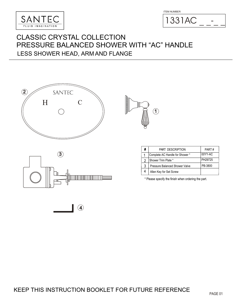 Santec 1331AC User Manual | 4 pages