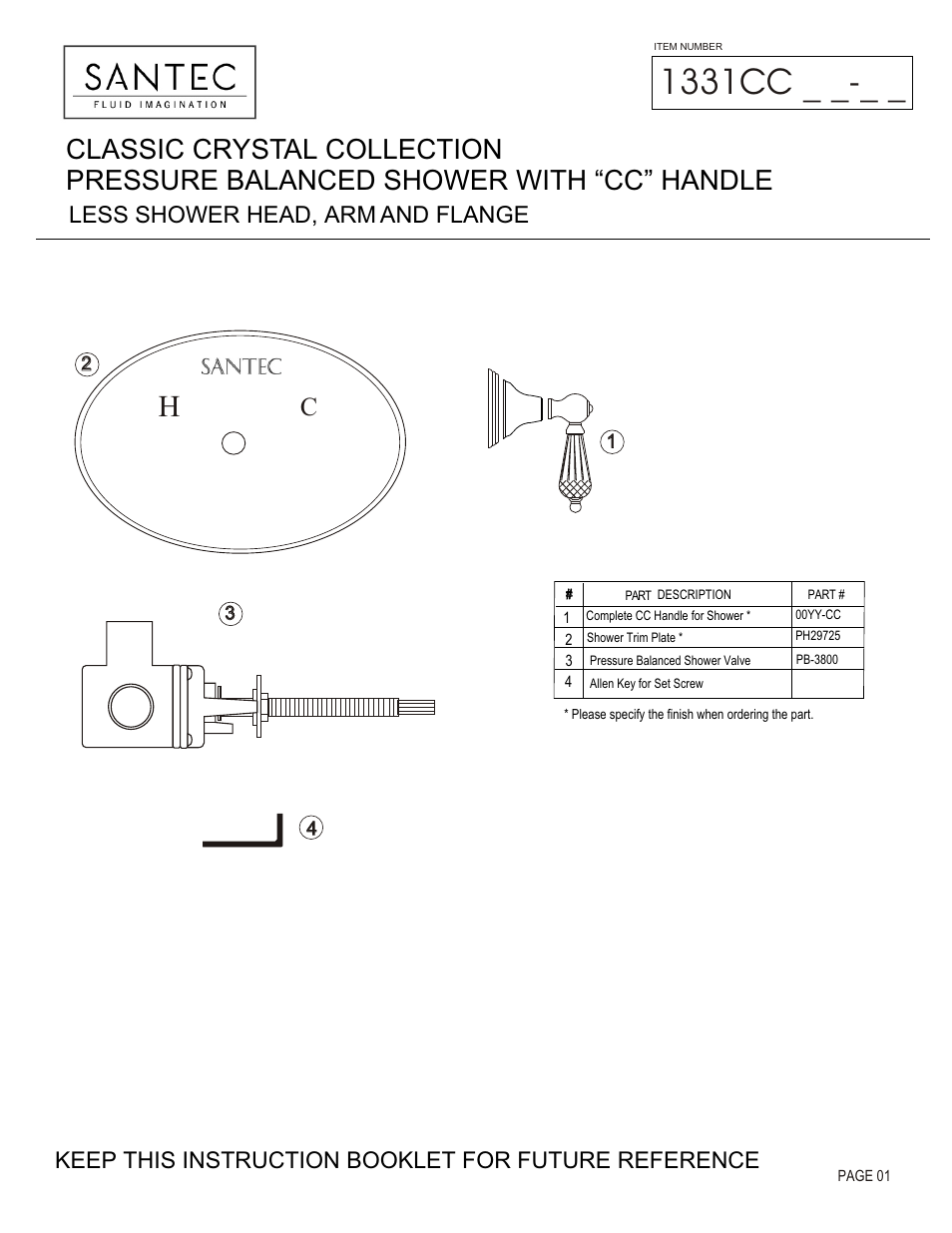 Santec 1331CC User Manual | 4 pages