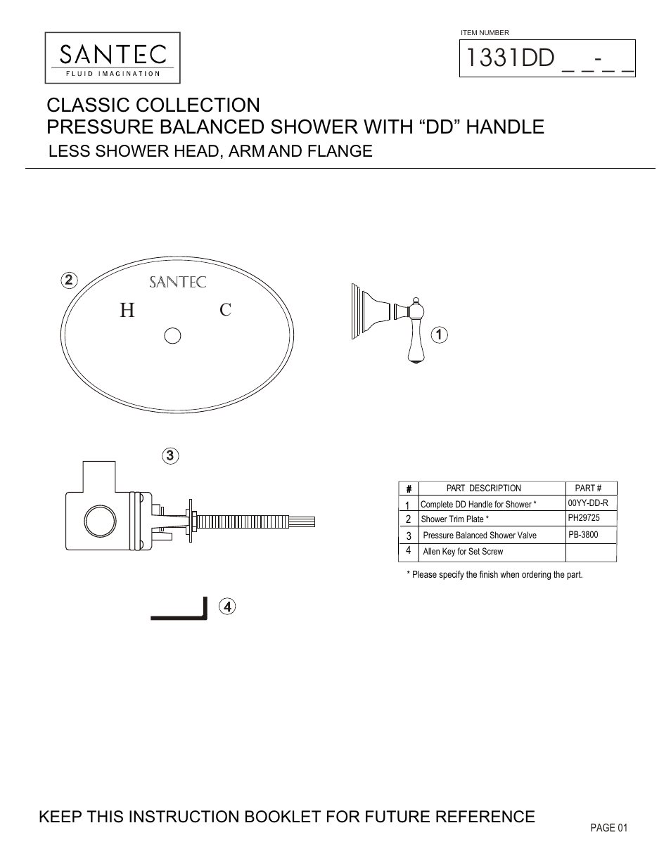 Santec 1331DD User Manual | 4 pages