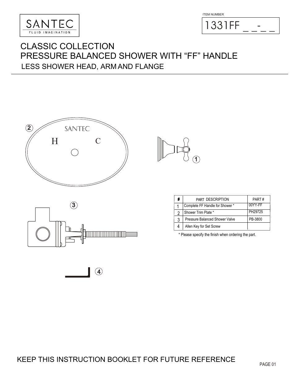 Santec 1331FF User Manual | 4 pages