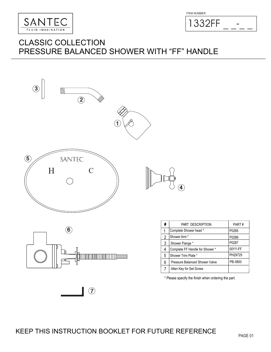 Santec 1332FF User Manual | 4 pages