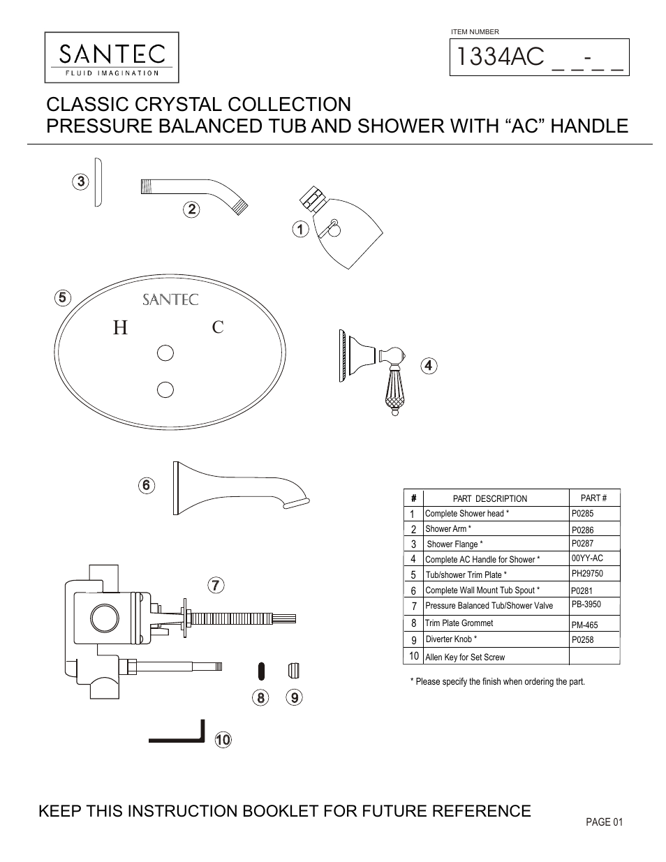 Santec 1334AC User Manual | 4 pages