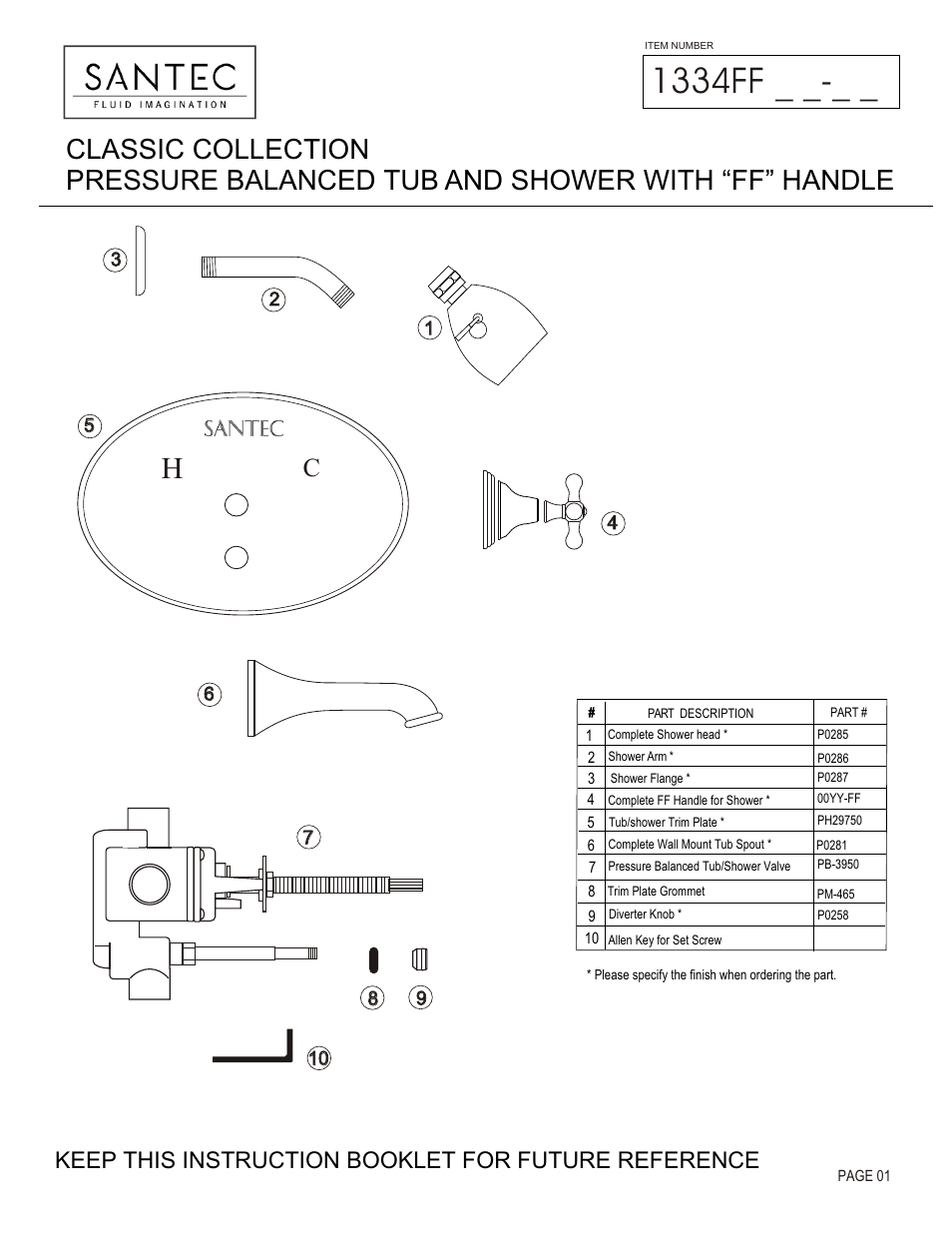 Santec 1334FF User Manual | 4 pages