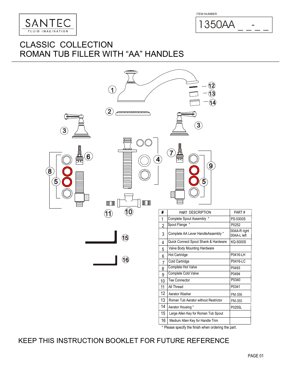 Santec 1350AA User Manual | 4 pages