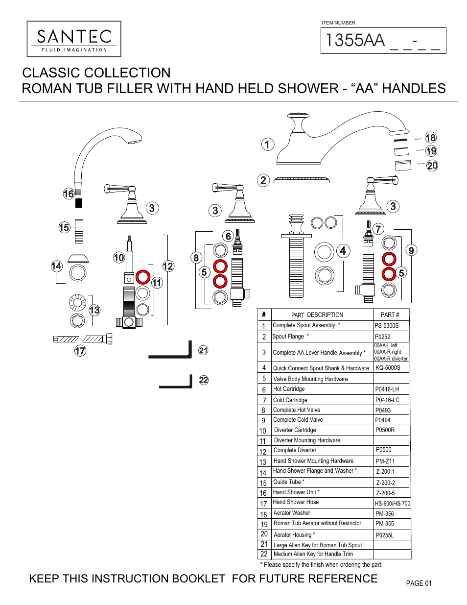Santec 1355AA User Manual | 4 pages