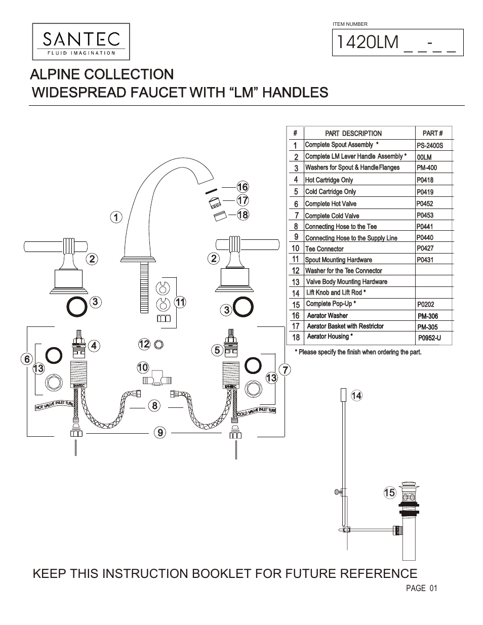 Santec 1420LM User Manual | 4 pages