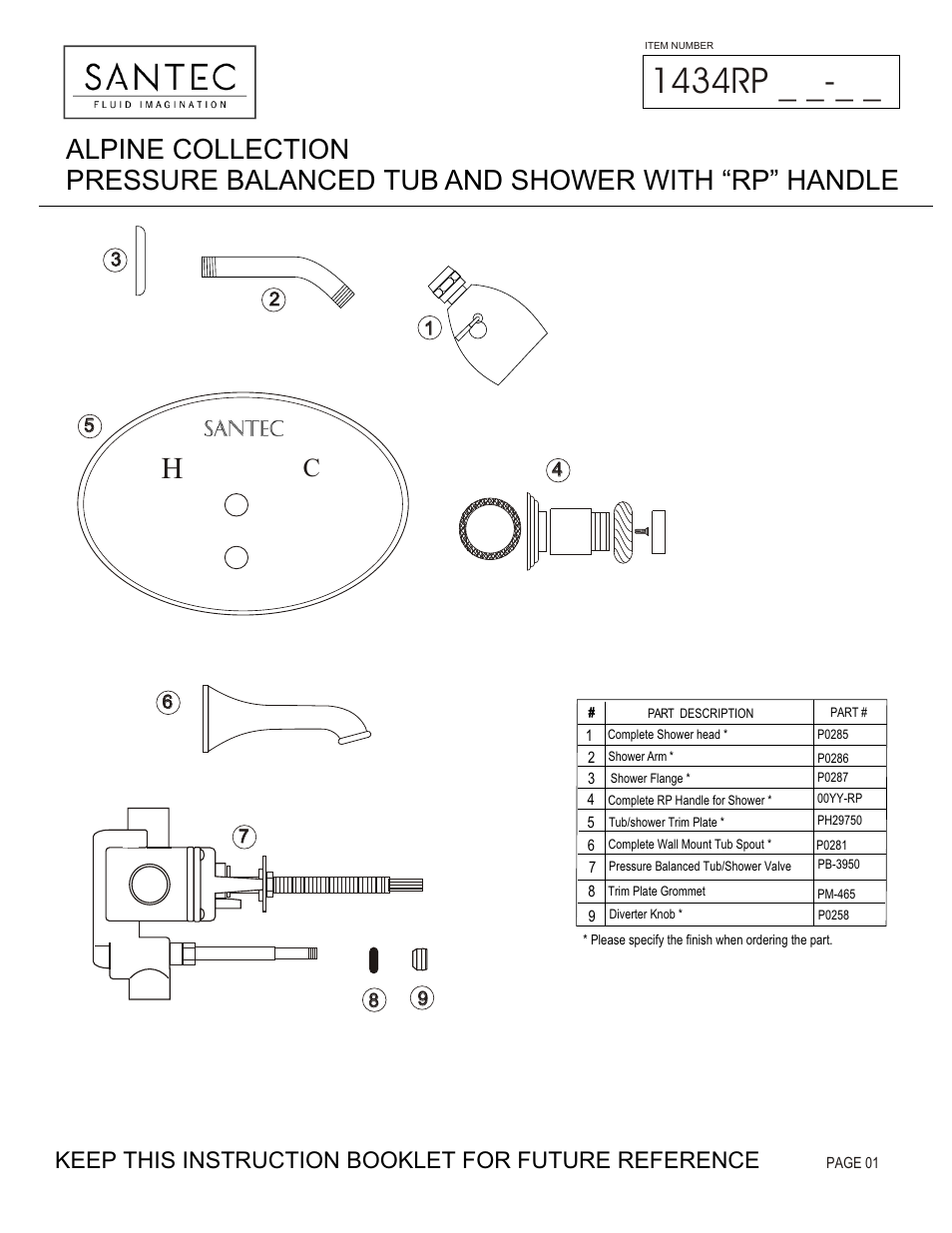 Santec 1434RP User Manual | 4 pages