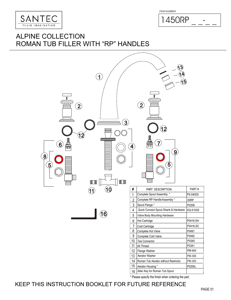 Santec 1450RP User Manual | 4 pages