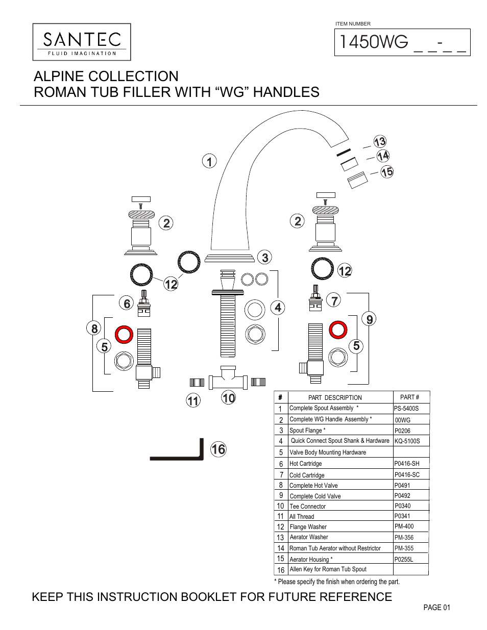 Santec 1450WG User Manual | 4 pages