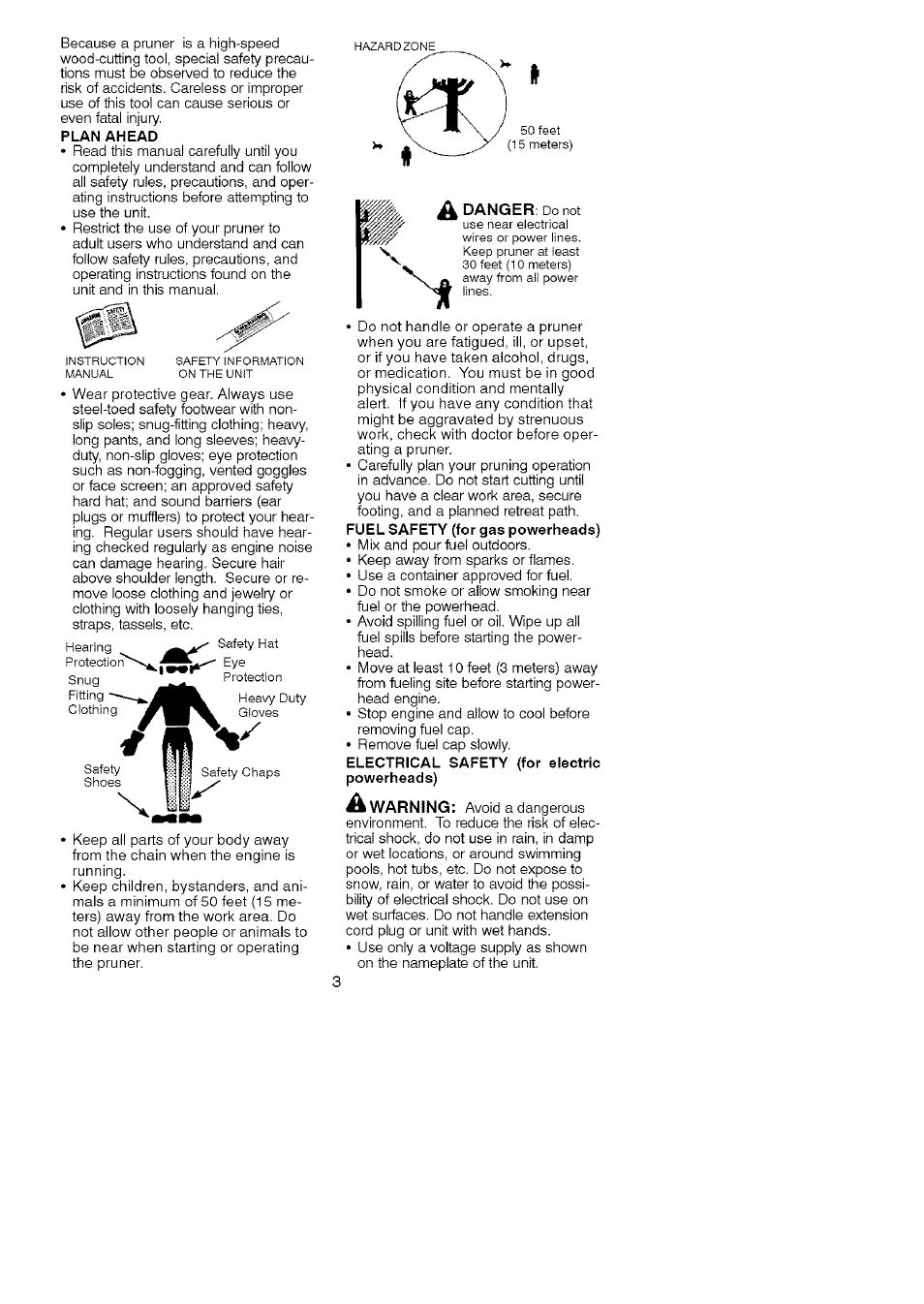 A danger, Warning | Craftsman 944.514610 User Manual | Page 3 / 14