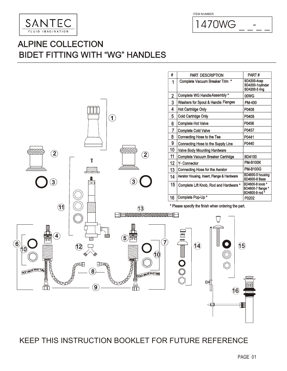 Santec 1470WG User Manual | 4 pages