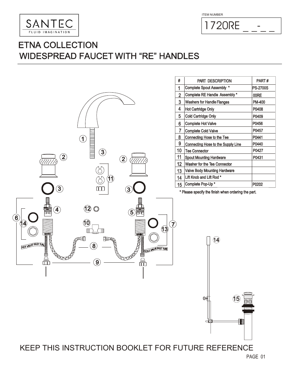 Santec 1720RE User Manual | 4 pages