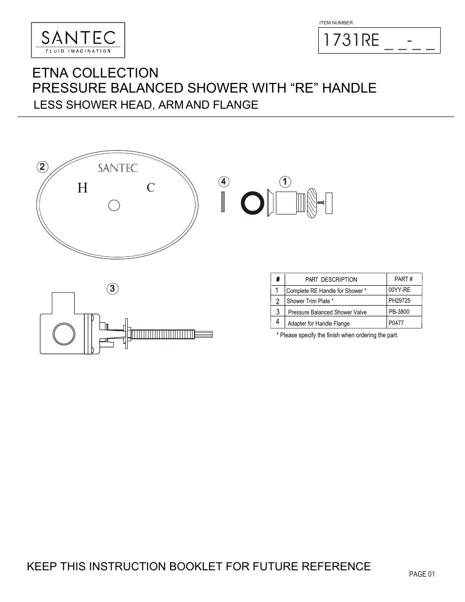Santec 1731RE User Manual | 4 pages