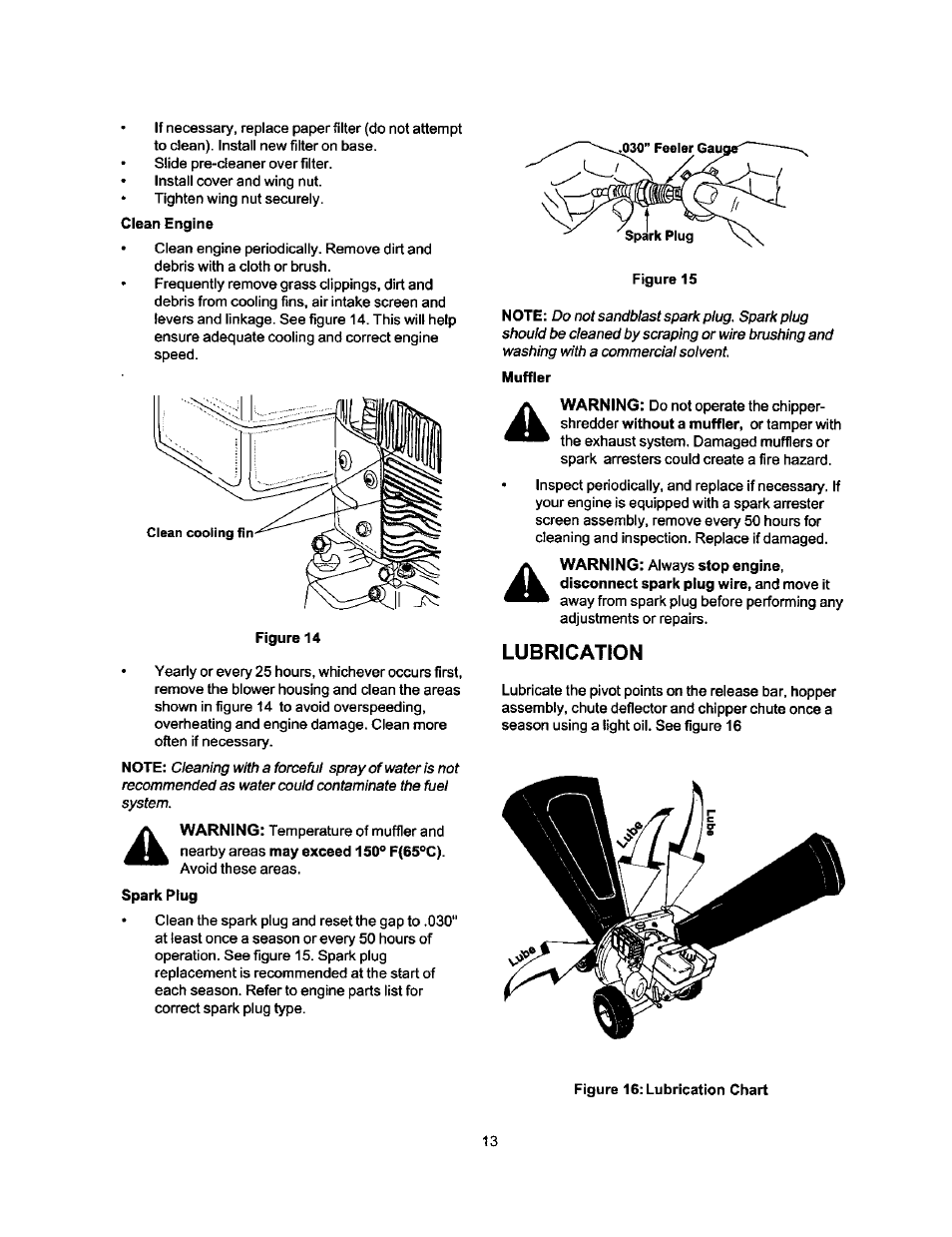 Muffler, Lubrication | Craftsman 247.775880 User Manual | Page 13 / 26