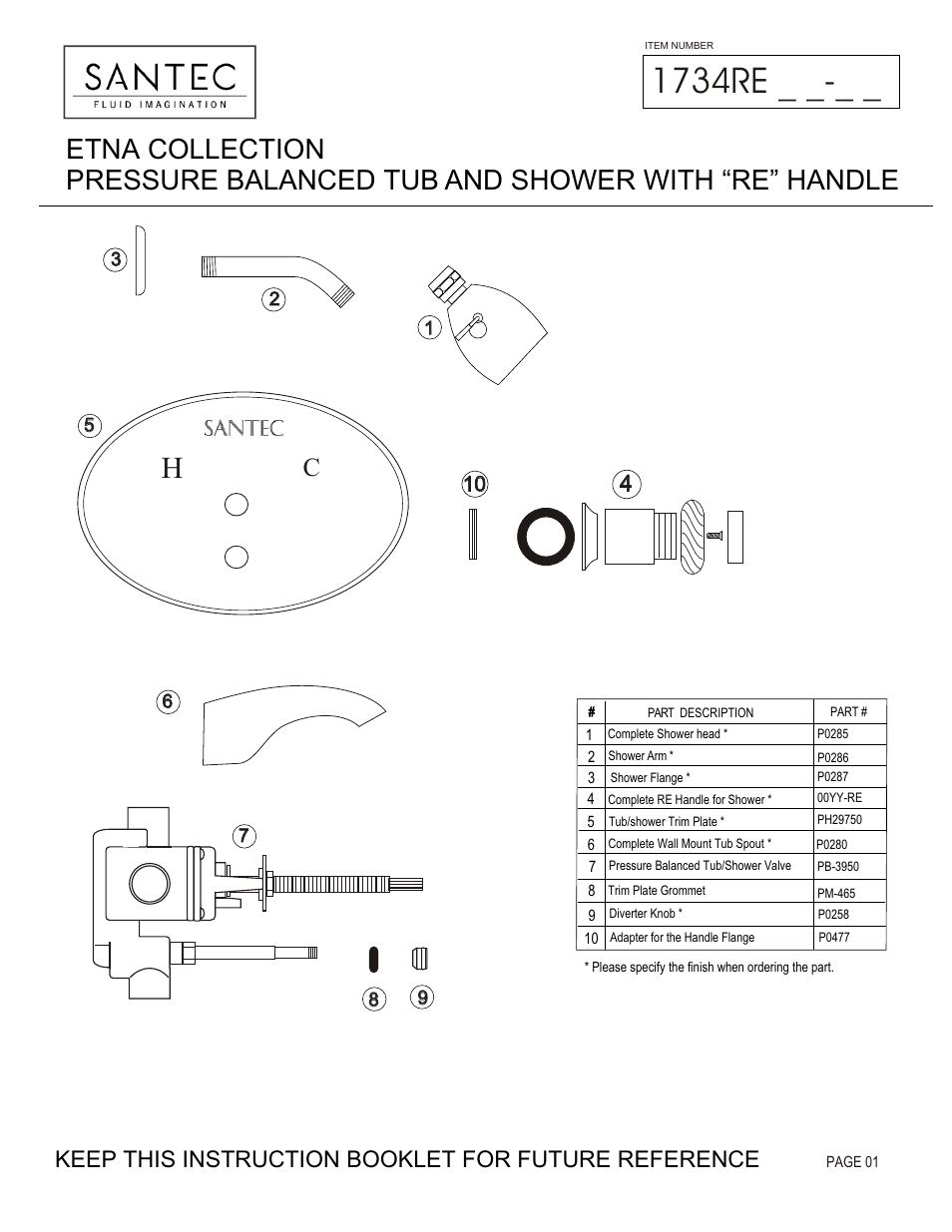 Santec 1734RE User Manual | 4 pages