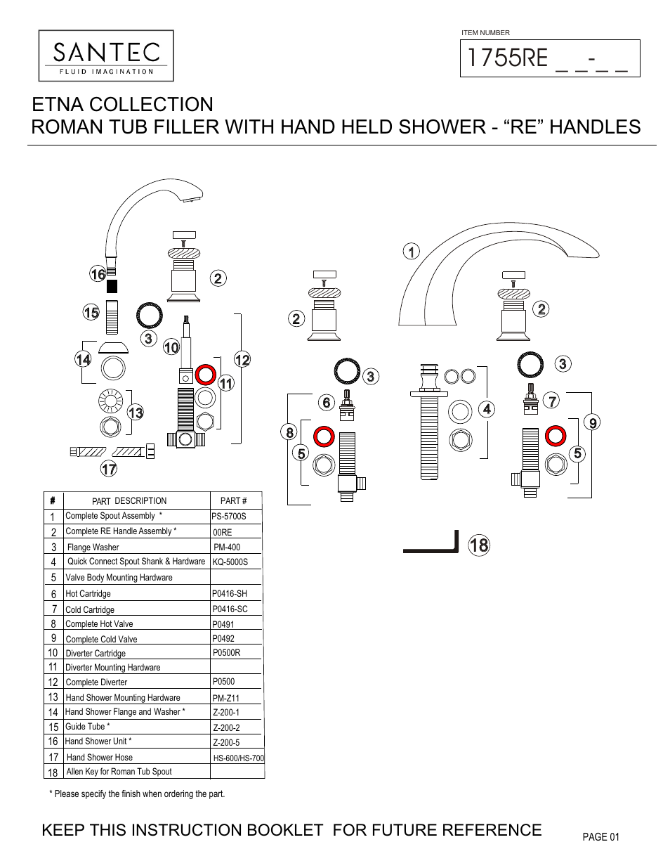 Santec 1755RE User Manual | 4 pages