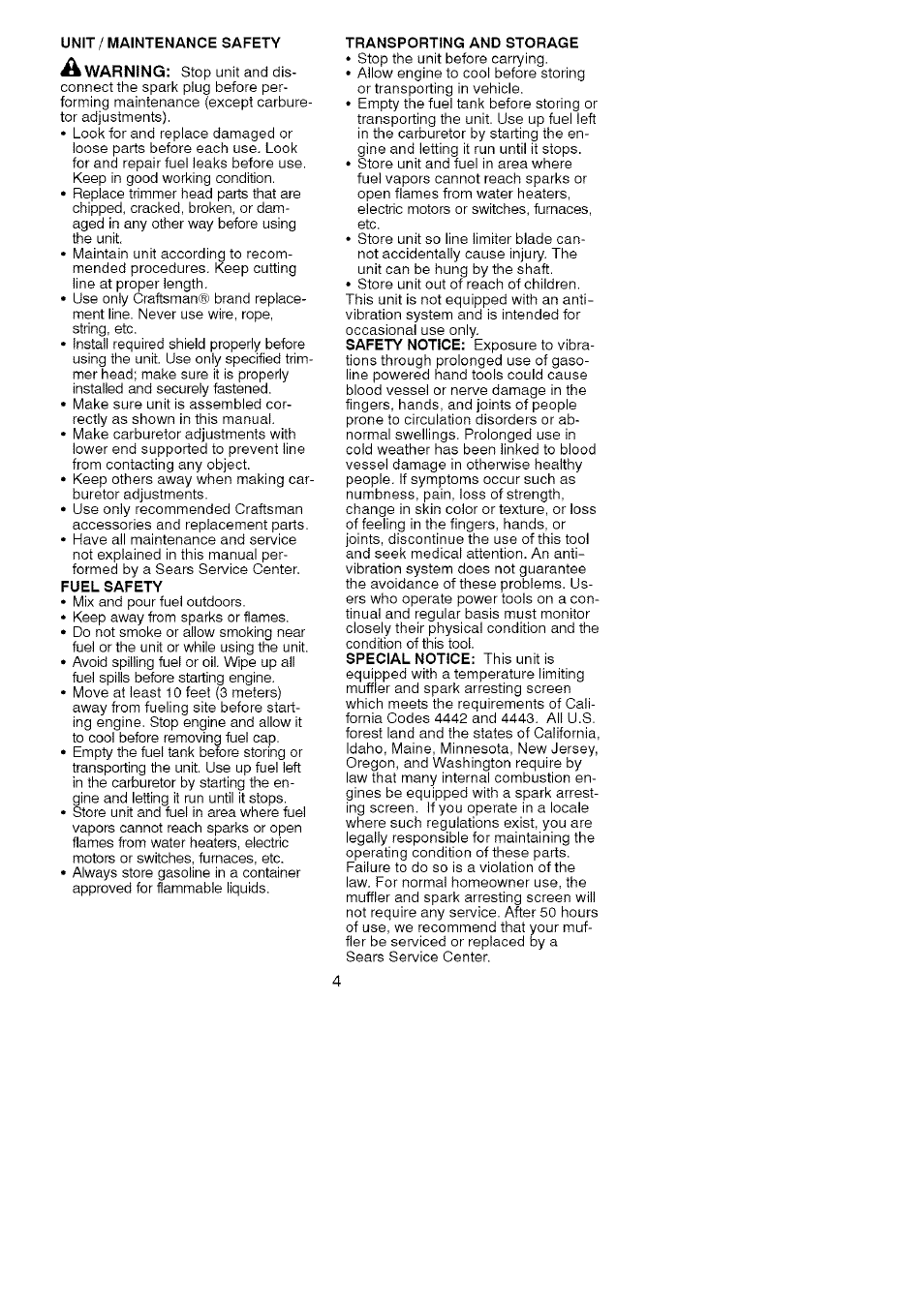 Craftsman 358.79104 User Manual | Page 4 / 19