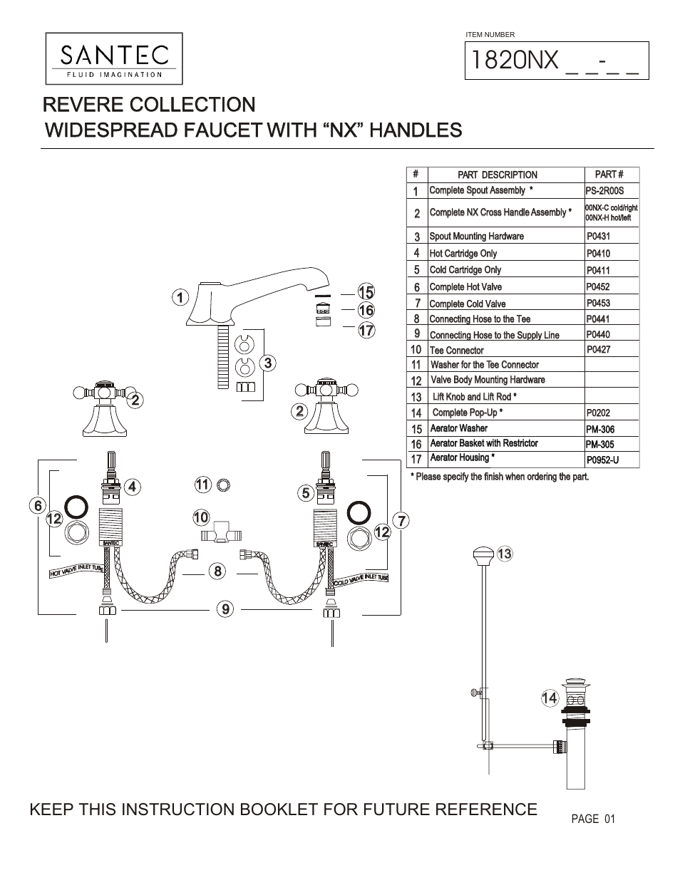 Santec 1820NX User Manual | 4 pages