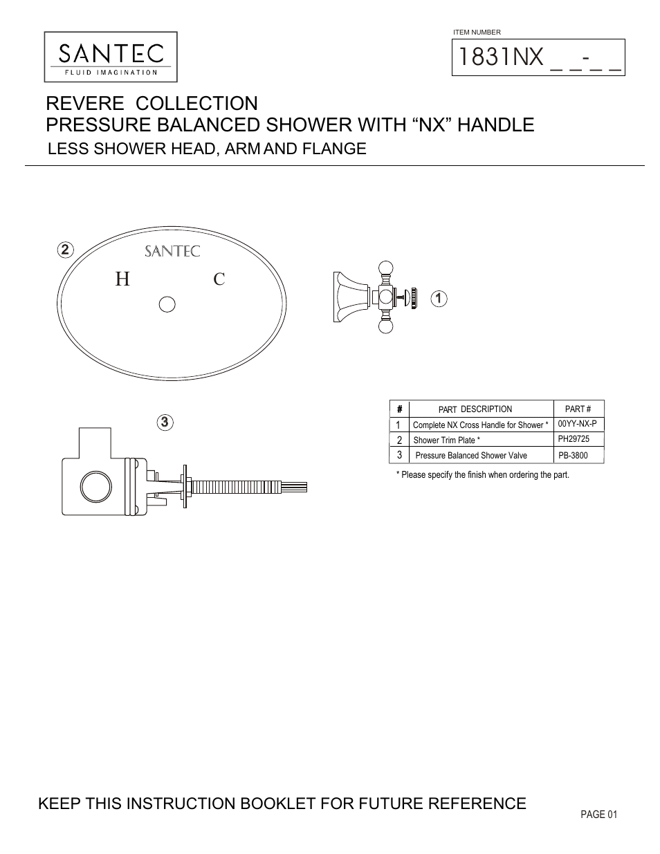Santec 1831NX User Manual | 4 pages