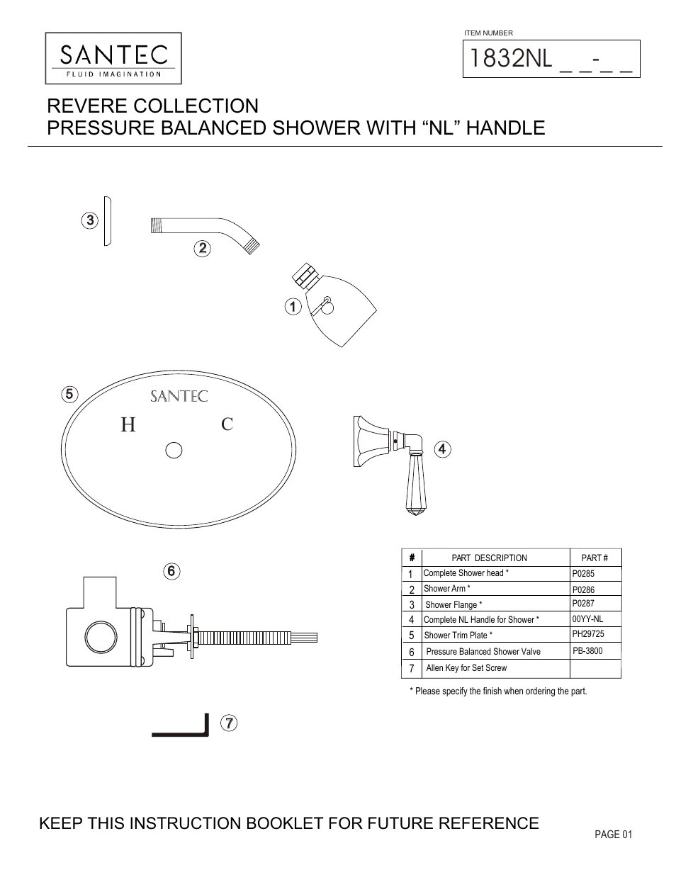 Santec 1832NL User Manual | 4 pages